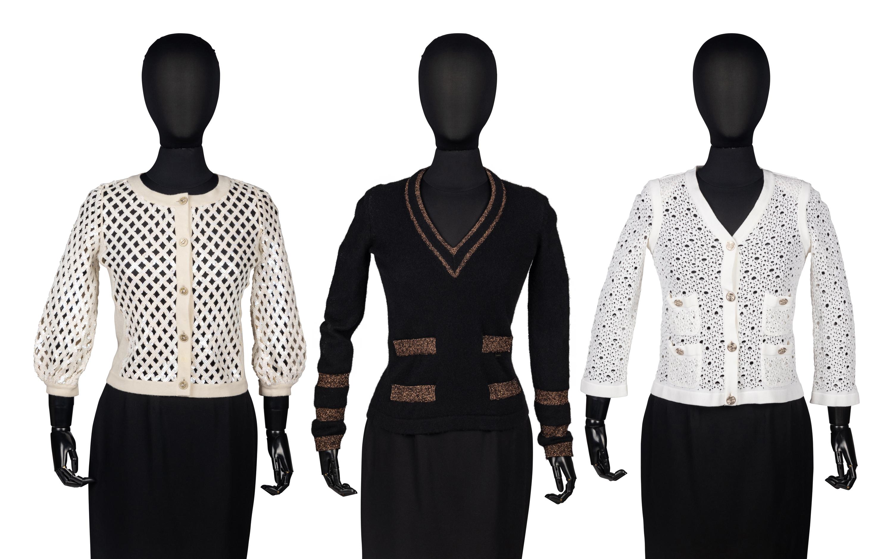 Three Chanel Sweaters