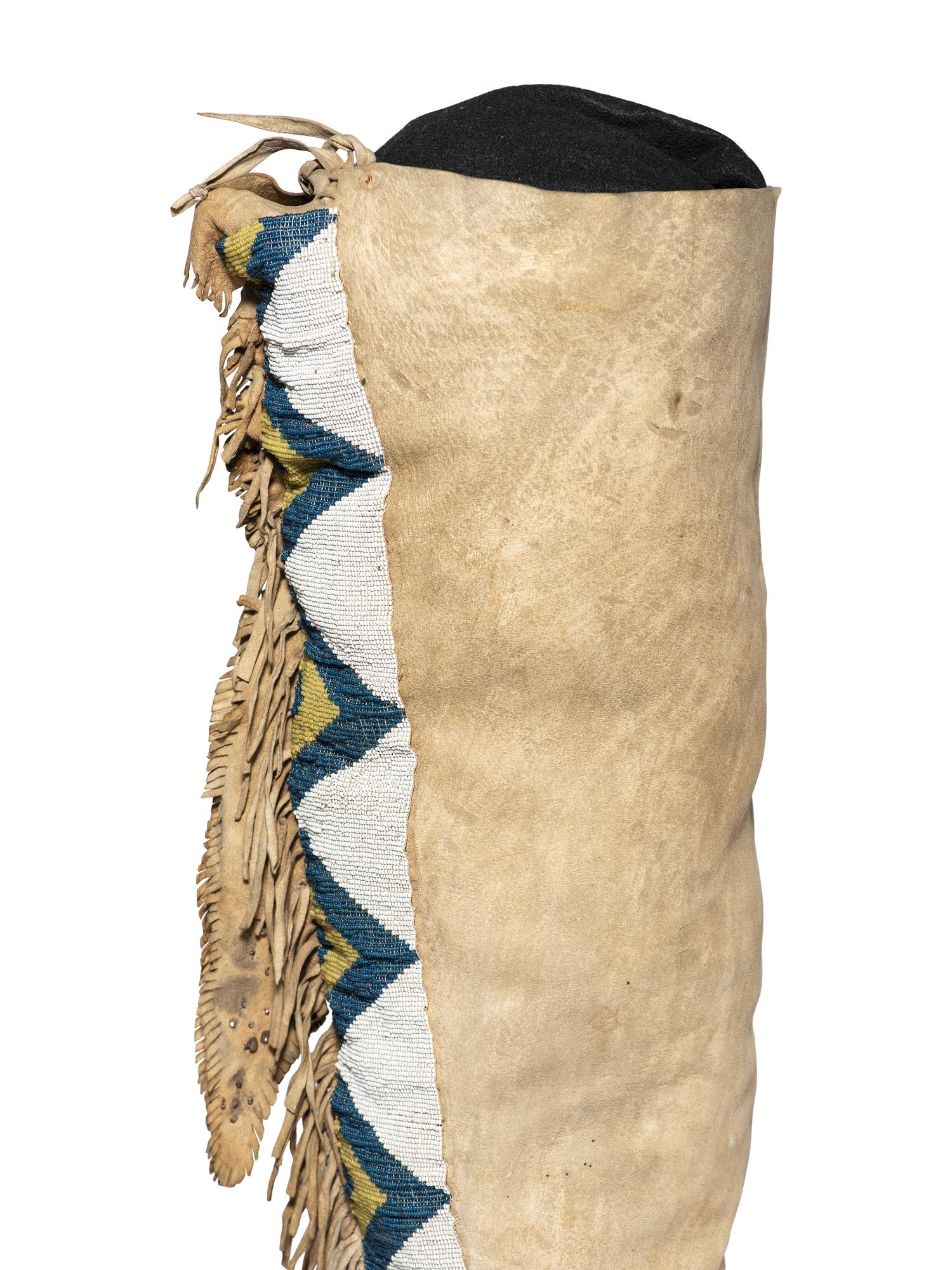 Great Lakes Beaded Hide Leggings