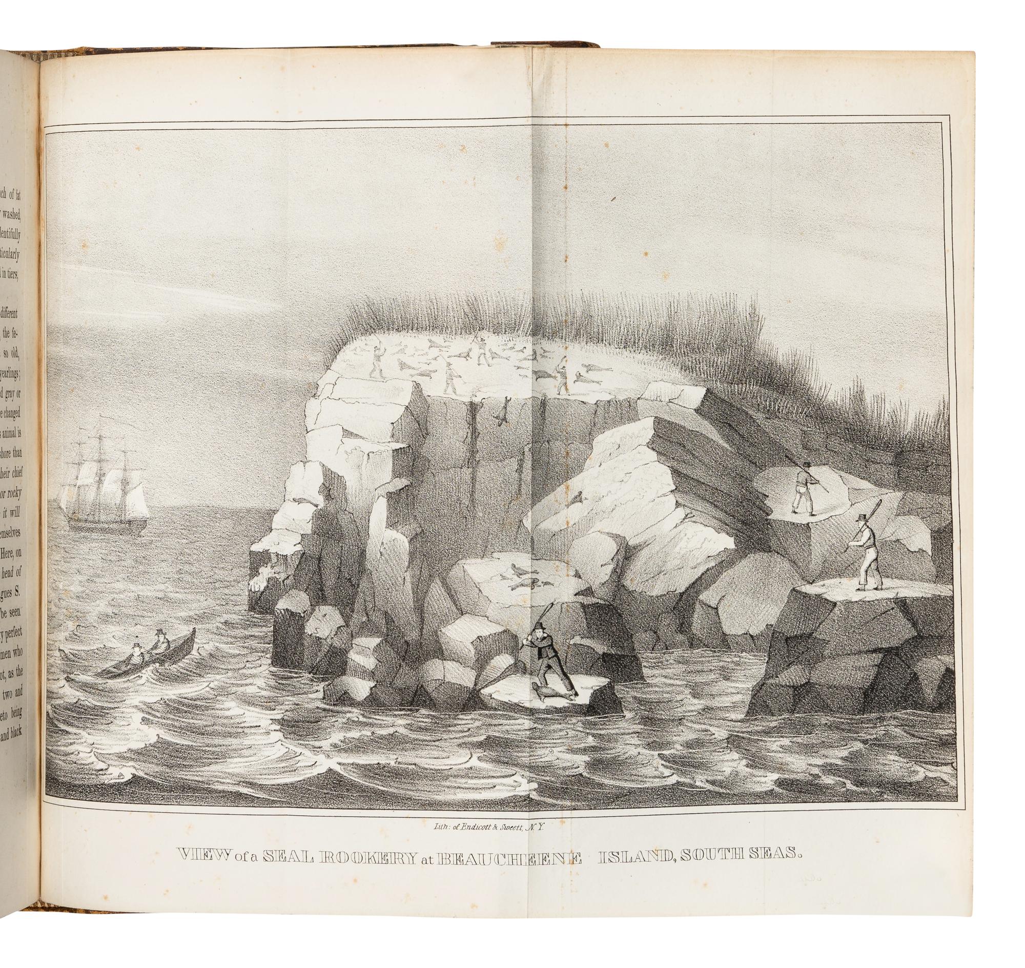 FANNING, Edmund (1769-1841). Voyages Round the World; with selected sketches of Voyages to the South Seas, North and South Pacific Oceans, China, Etc . New York: Collins & Hannay, 1833.