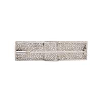 ART DECO, DIAMOND BOW BROOCH