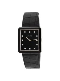PIAGET, WHITE GOLD, DIAMOND, AND BLACK ONYX 'PROTOCOLE' WATCH