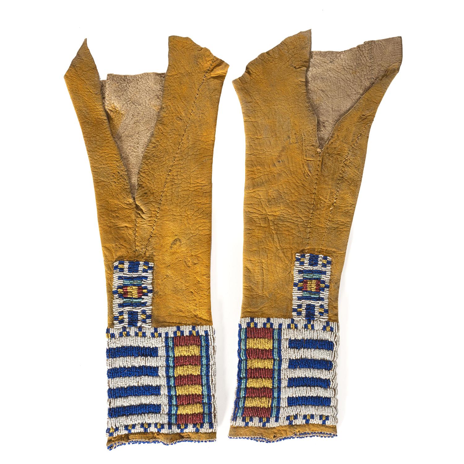 Cheyenne Girl's Beaded Hide Leggings