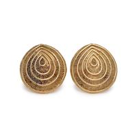 ELIZABETH GAGE, YELLOW GOLD EARCLIPS