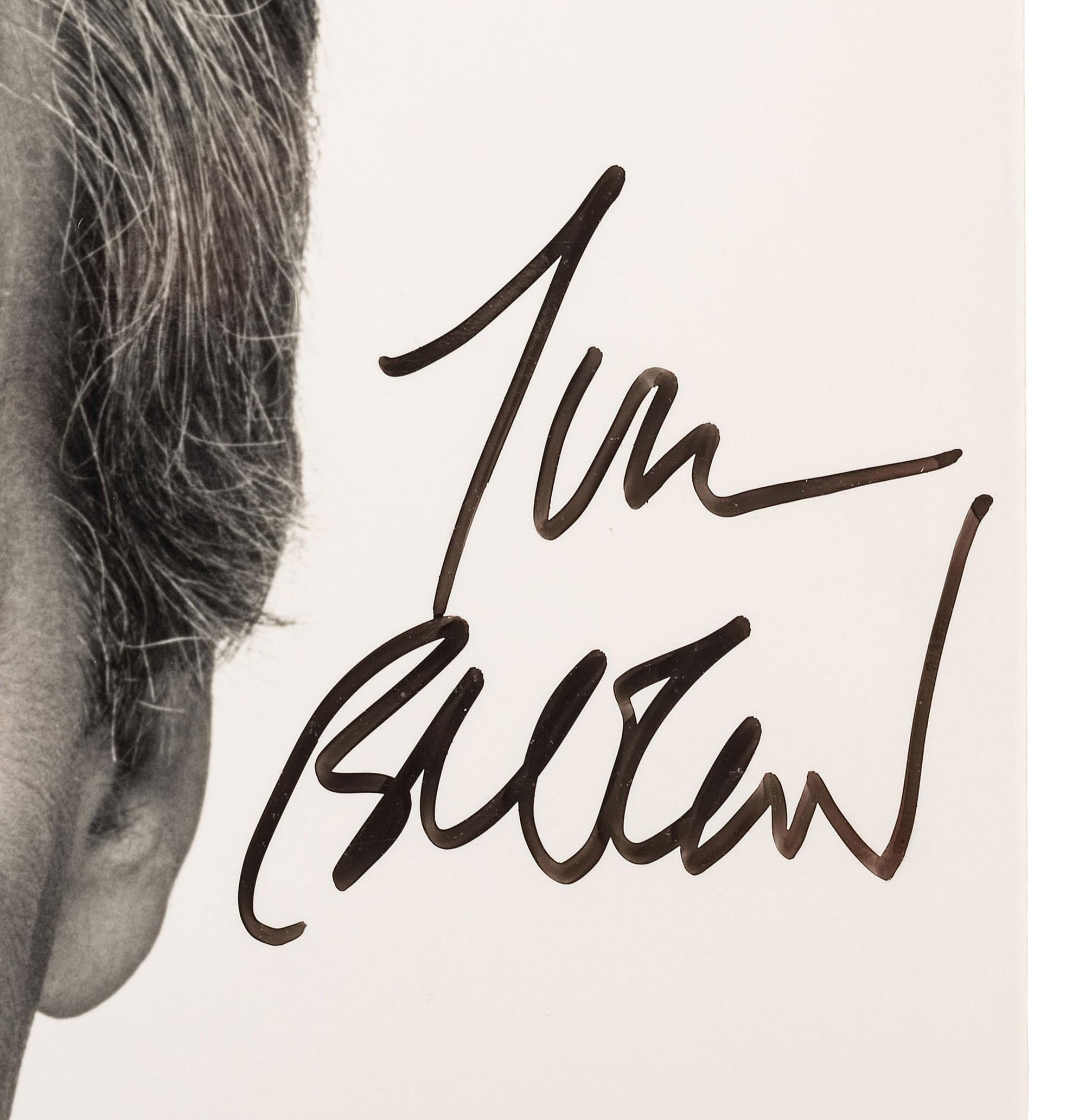 [ENTERTAINMENT] -- [SPORTS]. Autographs from actors, illustrators, and journalists, comprising: