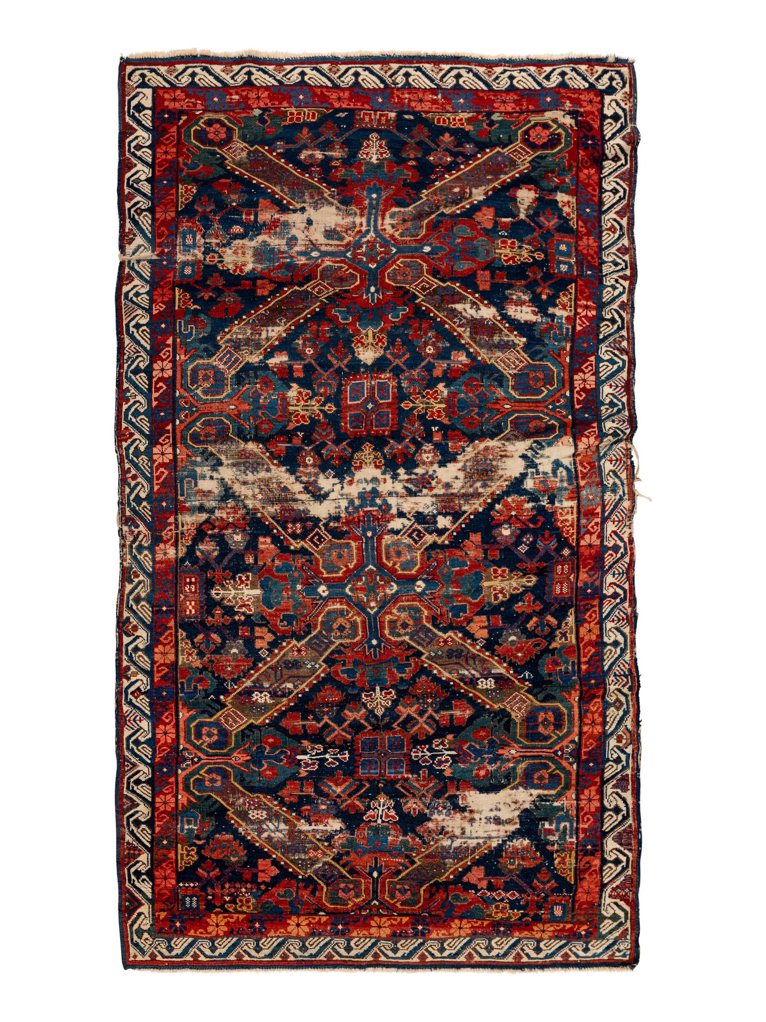 A Zeychour Kuba St. Andrew's Cross Wool Rug