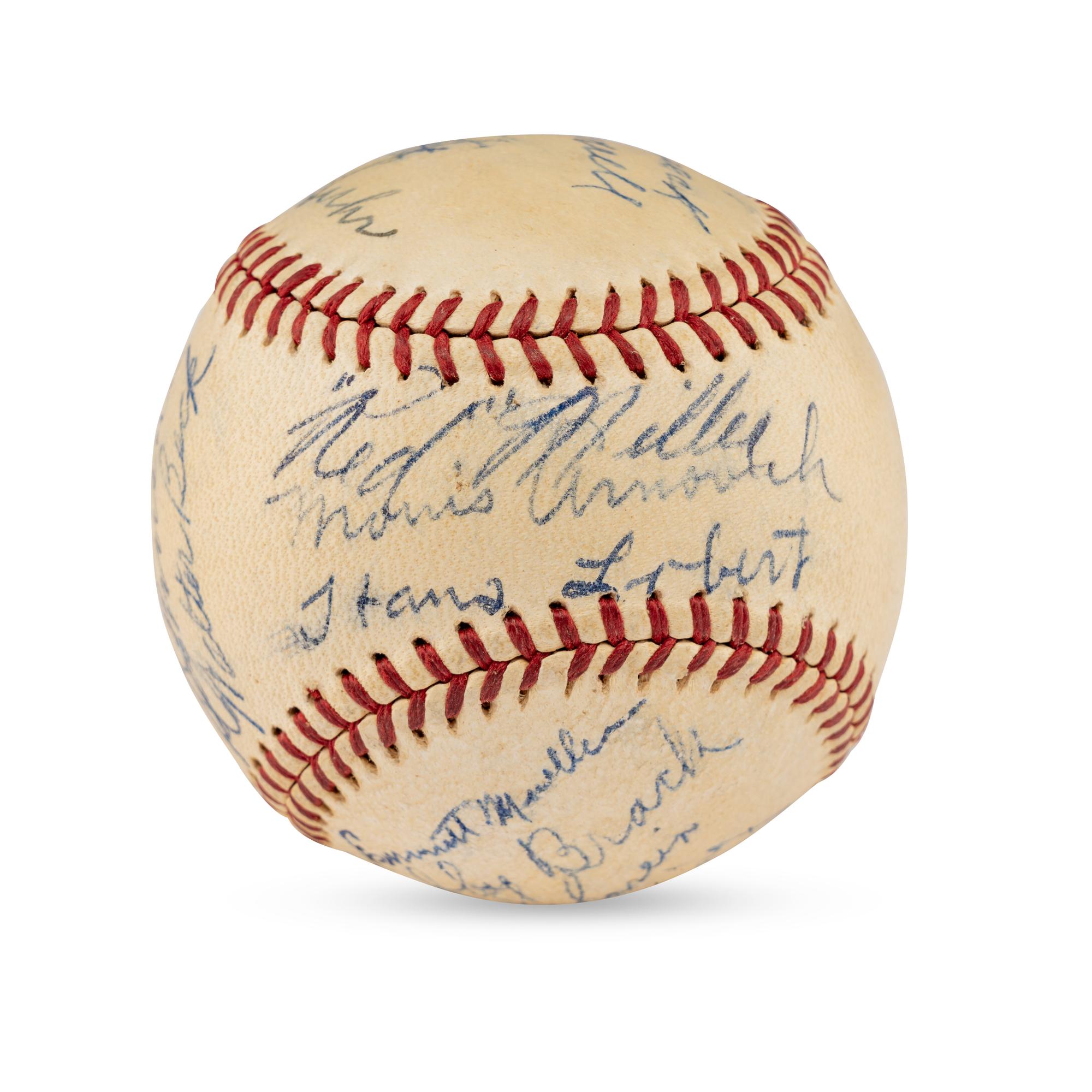 A 1939 Philadelphia Phillies Team Signed Autograph Baseball (Beckett Authentication Services)
