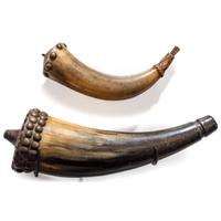 Metis Cree Shot Pouch, with Powder Horns