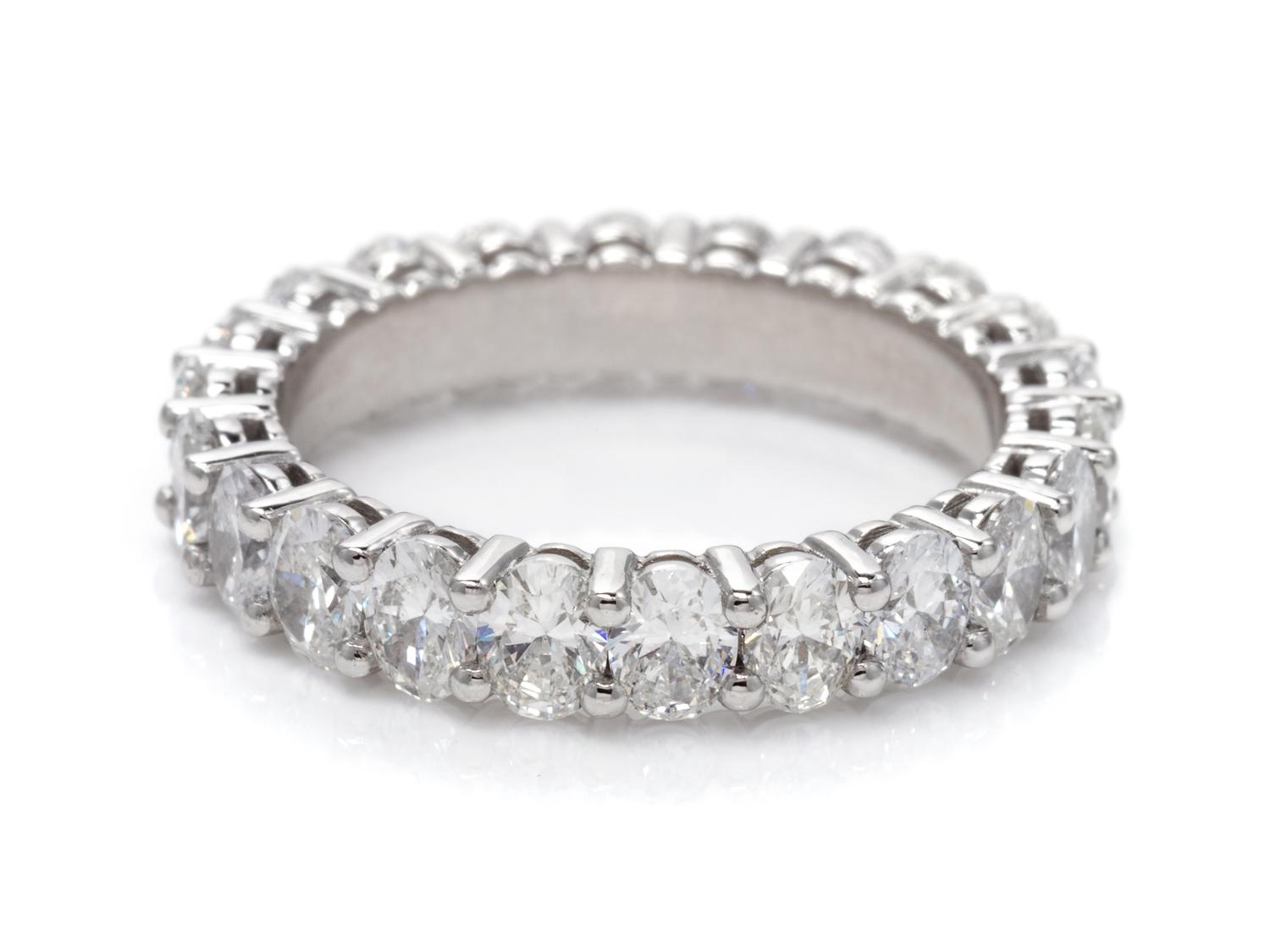 A Platinum and Diamond Eternity Band,