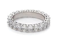 A Platinum and Diamond Eternity Band,