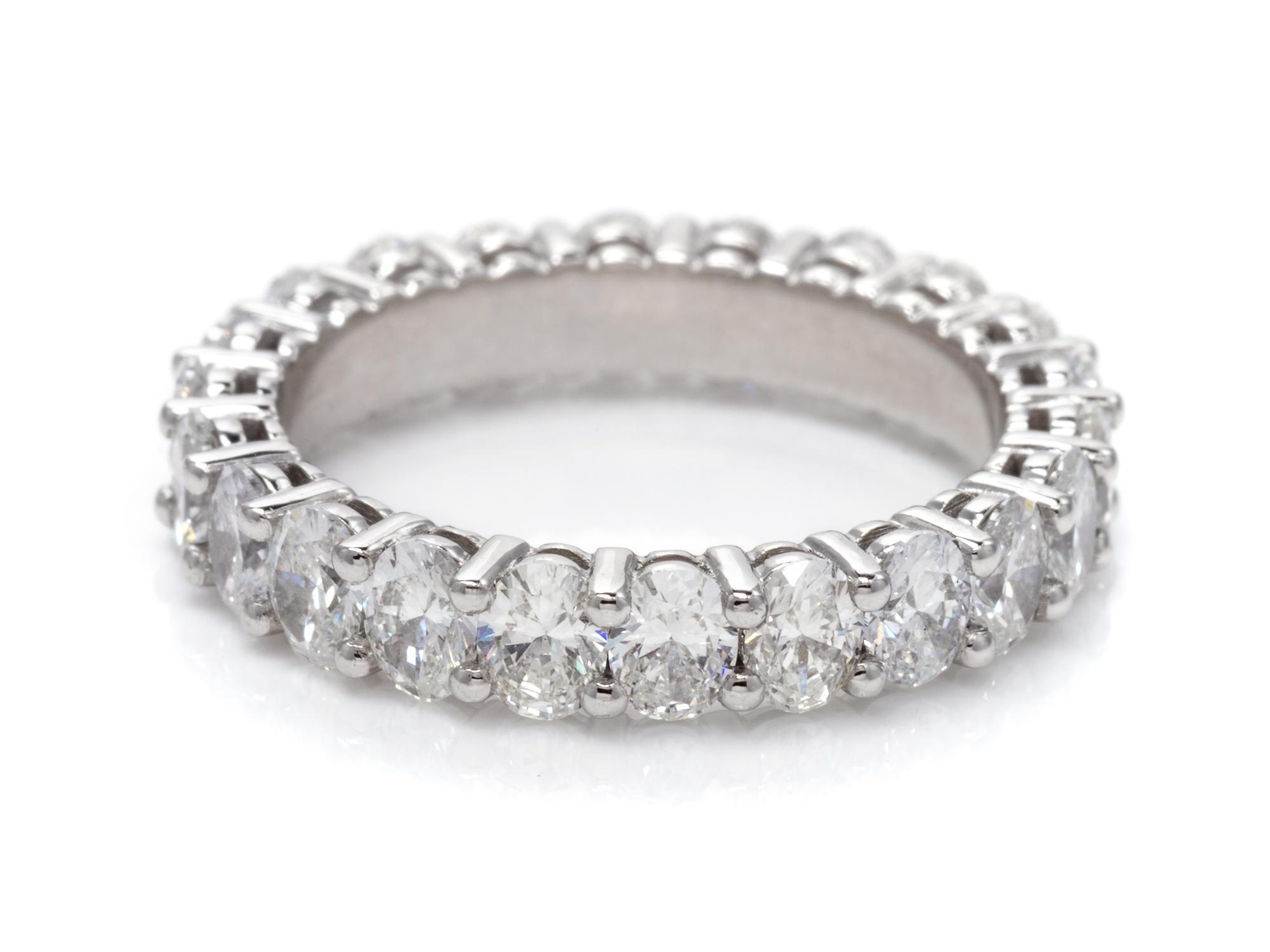 A Platinum and Diamond Eternity Band,