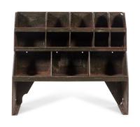 An American Painted Metal Hardware Stand
