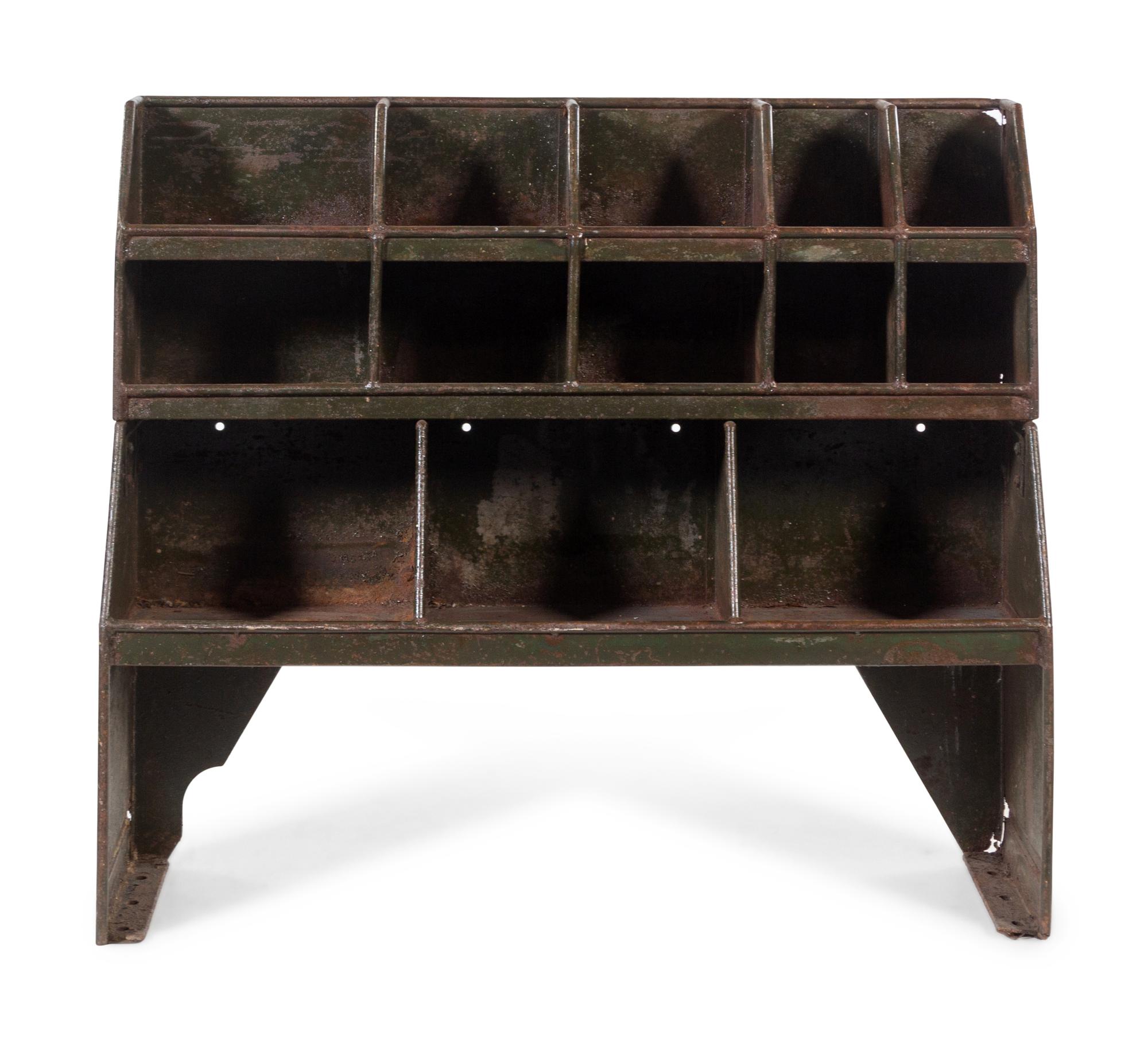 An American Painted Metal Hardware Stand