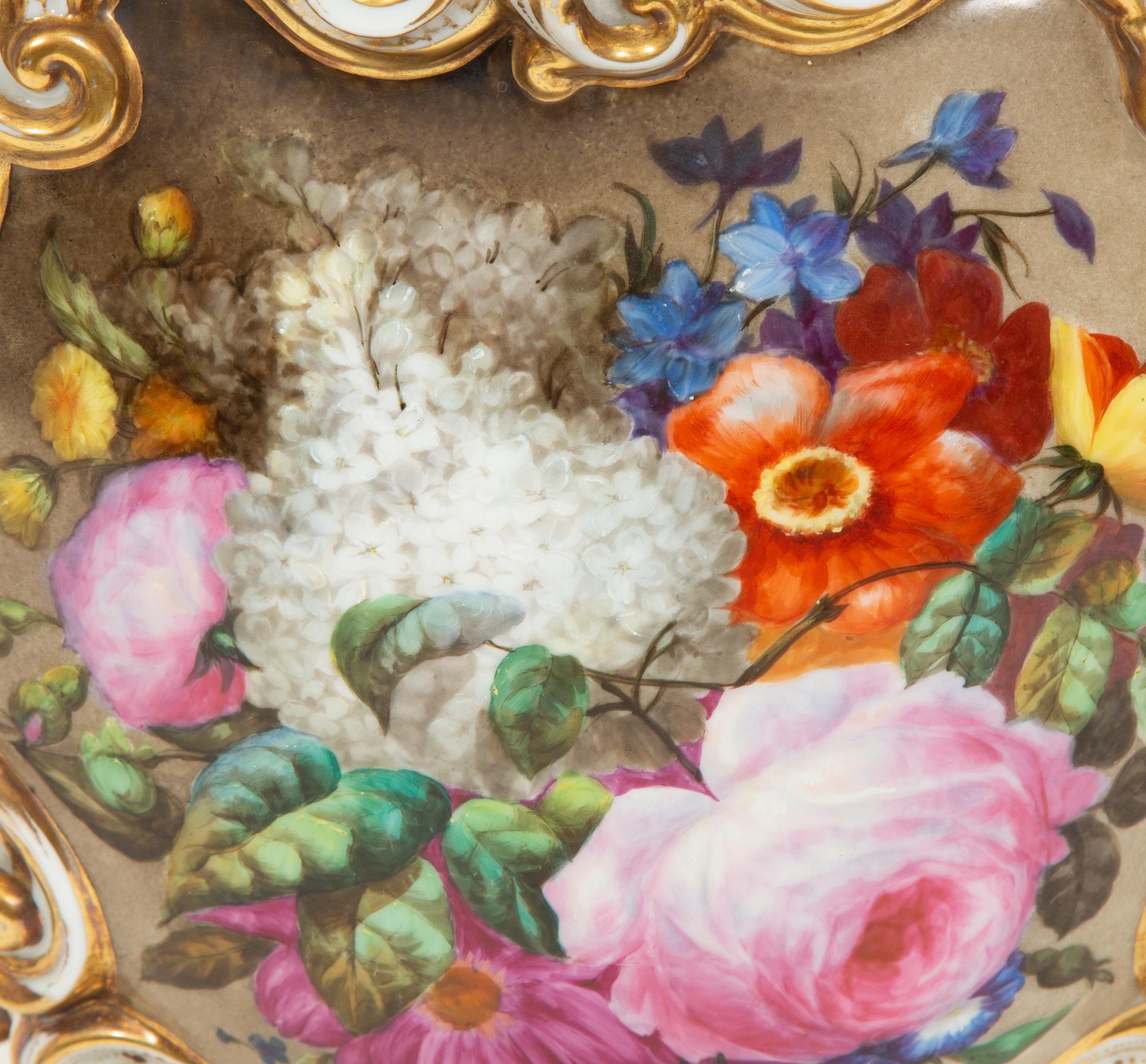 A Continental Pierced Porcelain Vase