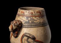 A Nicoya Polychrome Vulture Effigy Vessel