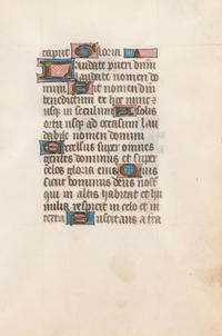 A Group of Six Hand Colored Illuminated Manuscripts
