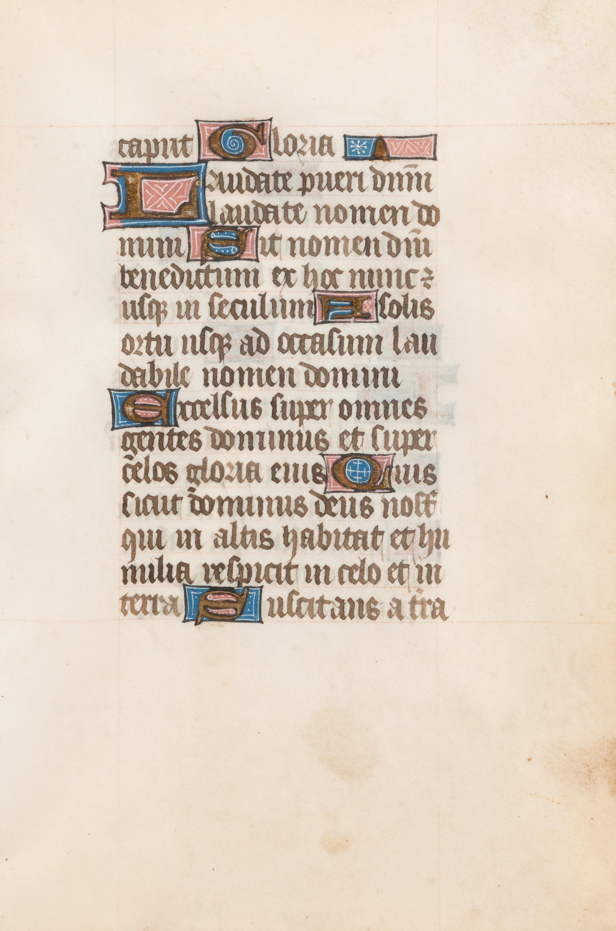 A Group of Six Hand Colored Illuminated Manuscripts