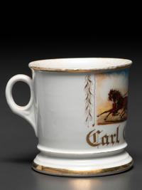A Mailman's Porcelain Occupational Shaving Mug
