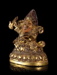 A Gilt Bronze Figure of Mahakala