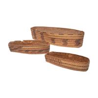 Salish Imbricated Cradle Baskets, Nesting