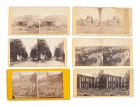 [CIVIL WAR]. A group of 12 stereoviews showing battlefield carnage incl. deceased soldiers at Antietam and Gettysburg, many by GARDNER.