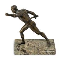A Grand Tour Bronze Figure of an Athlete