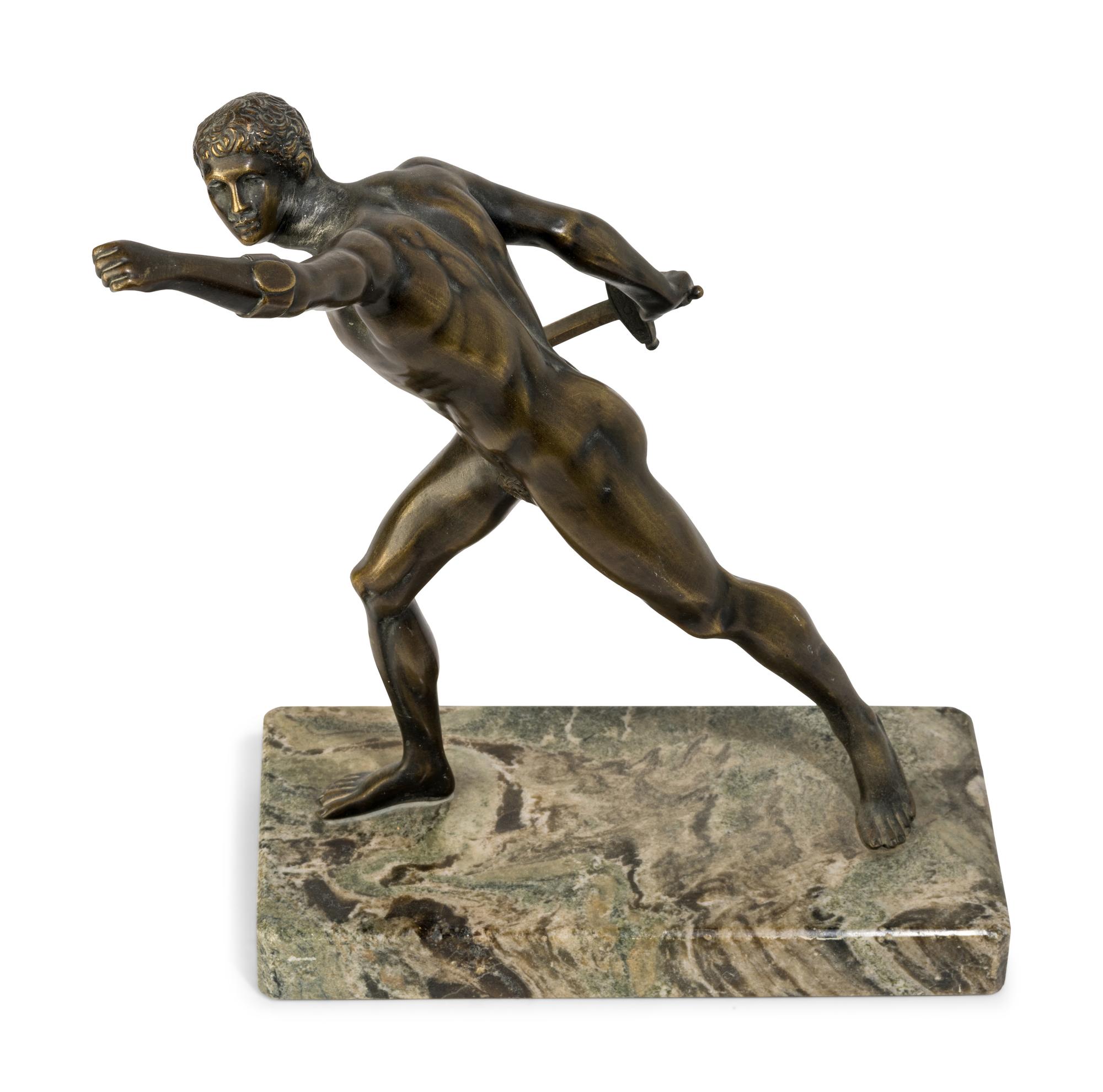 A Grand Tour Bronze Figure of an Athlete