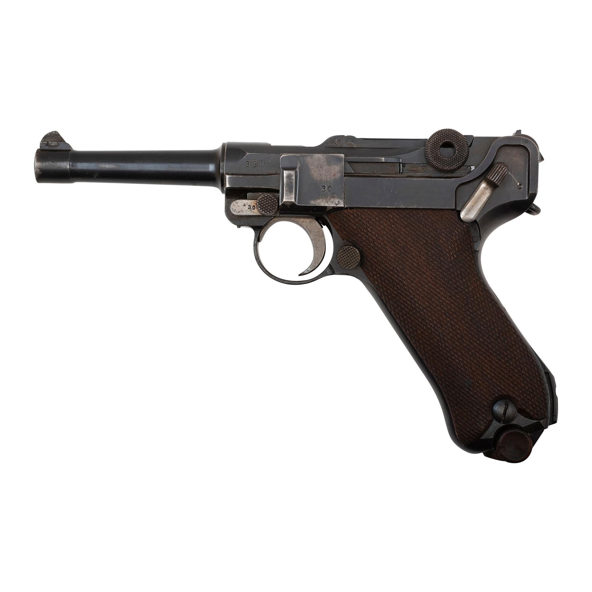 ** DWM 1917 P.08 Luger in Holster with Matching Extra Magazine