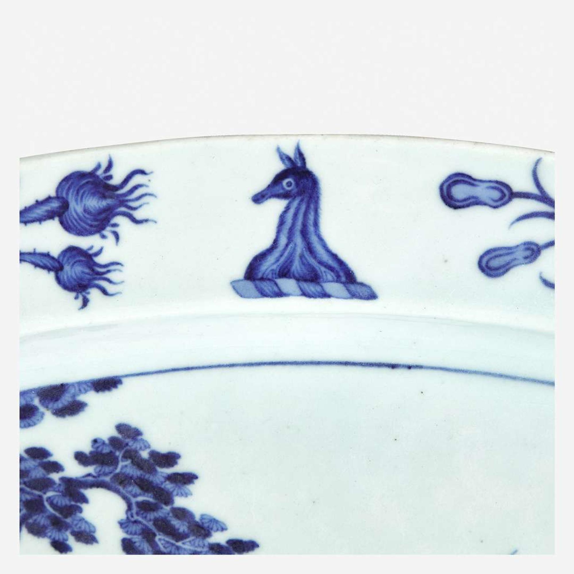 A Chinese Export Porcelain Large Oval Dish circa 1755