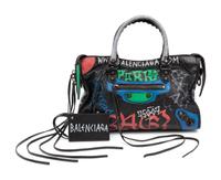 Balenciaga Leather Graffiti Shoulder Bag, Spring/Summer 2018