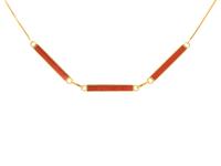 An 18 Karat Yellow Gold and Enamel Necklace,