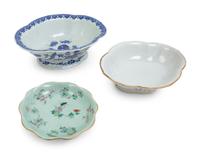 Three Chinese Porcelain Offering Plates