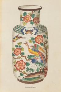 A Set of Six Framed Prints of Chinese Porcelain Vases