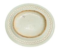 A Chinese Export Rose Medallion Porcelain Reticulated Dish