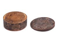 A Polychrome Paint and Floral-Decorated Splint Box