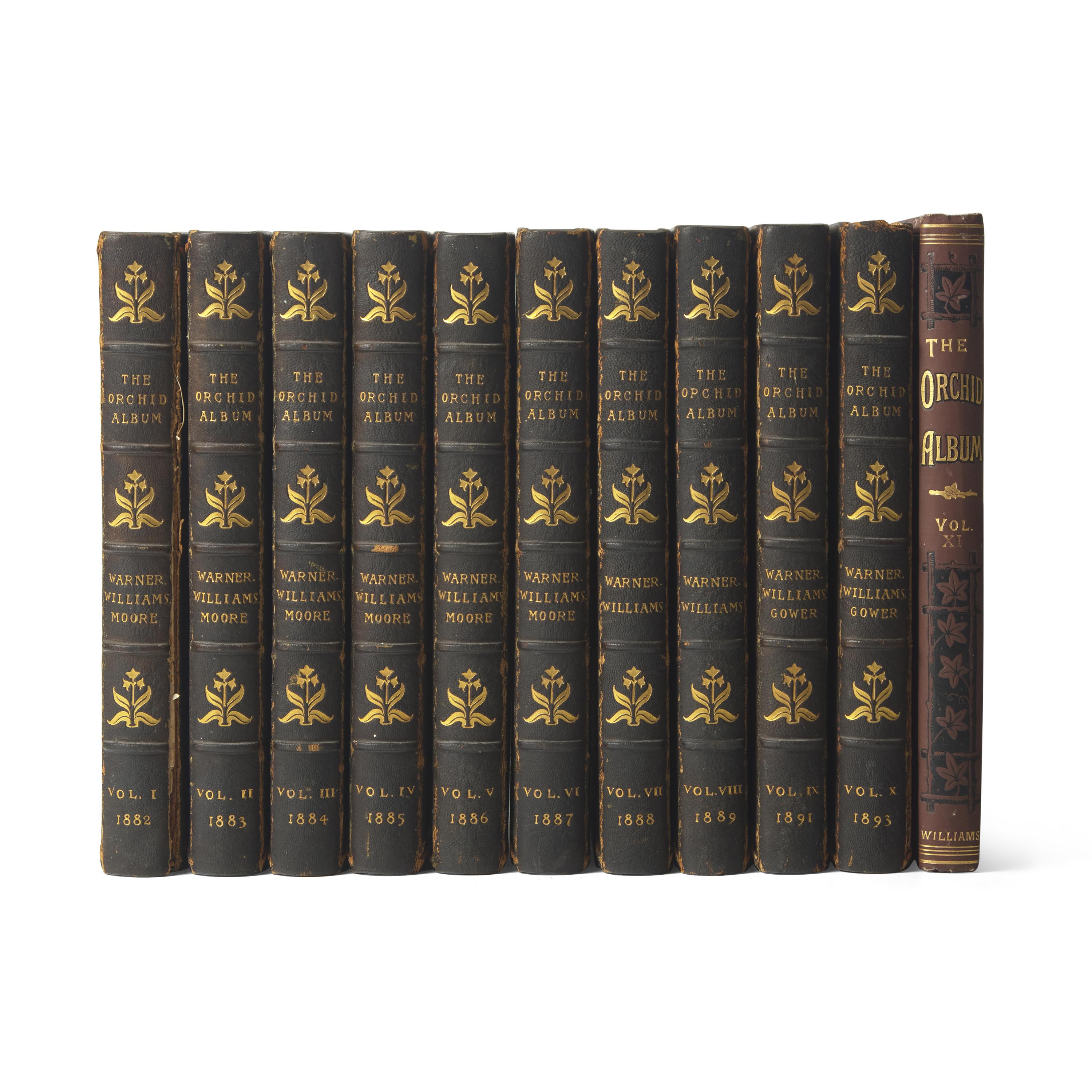 [Natural History] Warner, Robert, and Bejamin Samuel Williams, and Thomas Moore. The Orchid Album, Comprising Coloured Figures and Descriptions of New, Rare, and Beautiful Orchidaceous Plants