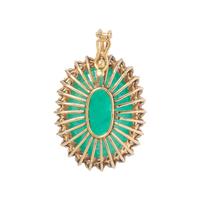 EMERALD AND DIAMOND PENDANT