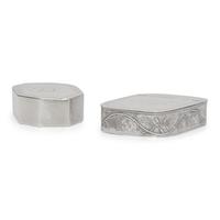 Two Federal Silver Snuff Boxes
