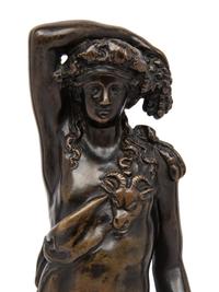 A Bronze Figure of Bacchus with Panther