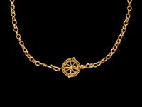A Roman Gold Necklace with a Wheel Clasp