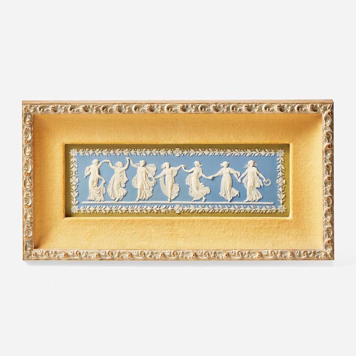 An assorted group of four Wedgwood jasperware plaques England, 19th / 20th century