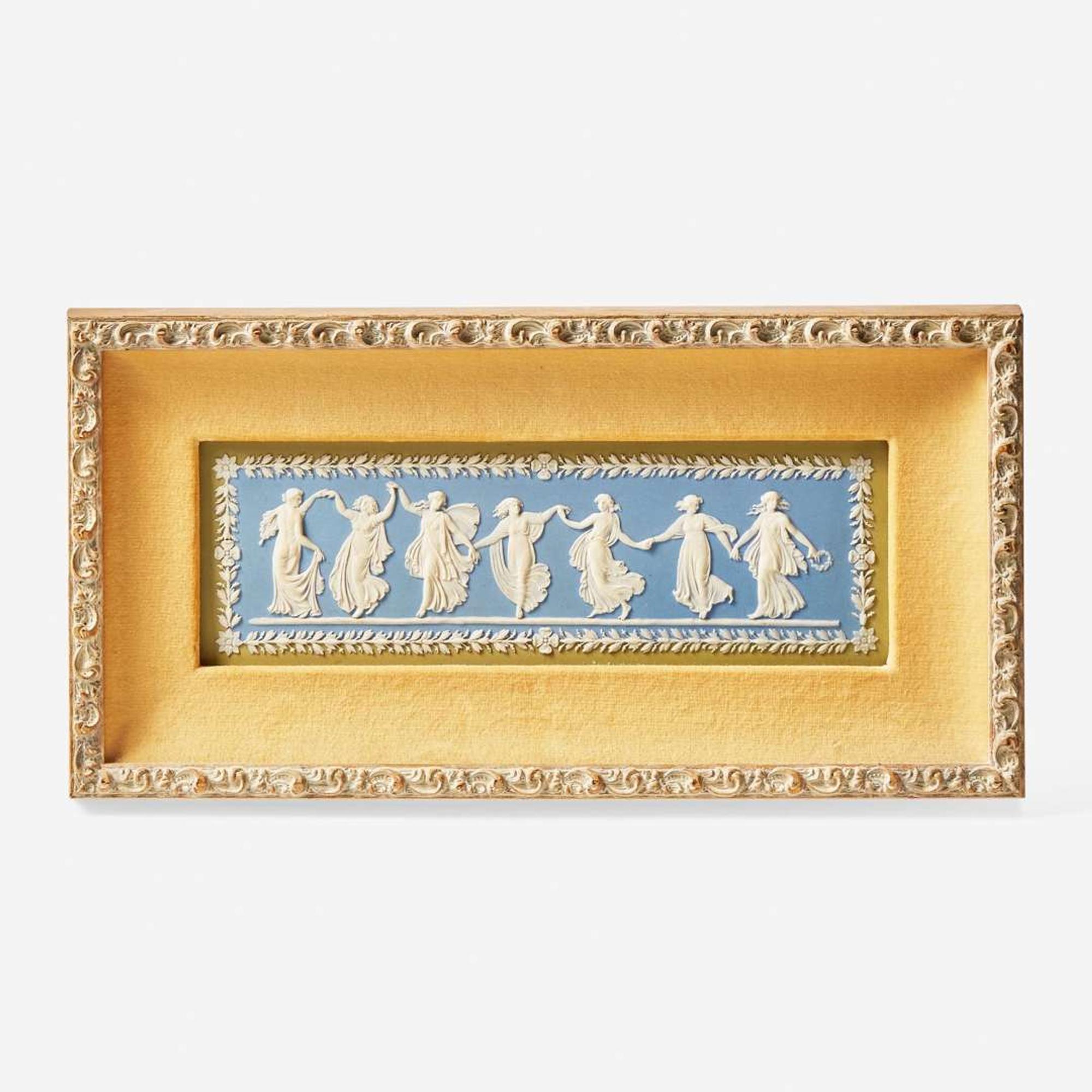 An assorted group of four Wedgwood jasperware plaques England, 19th / 20th century