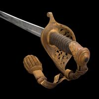 Cased Clauberg Model 1850 Foot Officers Sword Presented to Lt. Asaph Dodge of the 116th NY with Belt and Sash