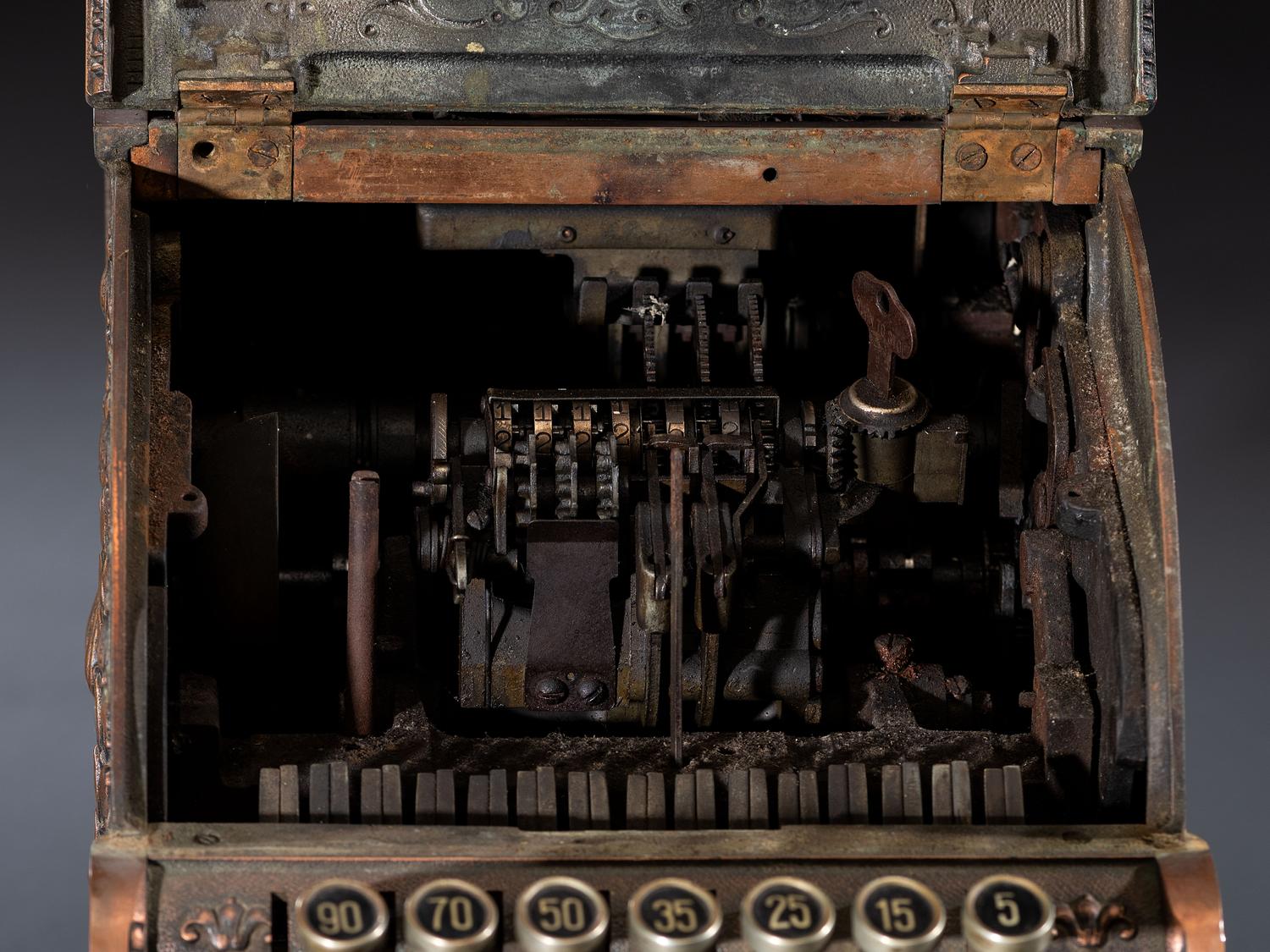 A Brass National Cash Register, Model No. 311