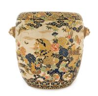 A Japanese Gosu Satsuma Vase 19TH CENTURY Height 10 1/2 x width 11 inches. — 19TH CENTURY