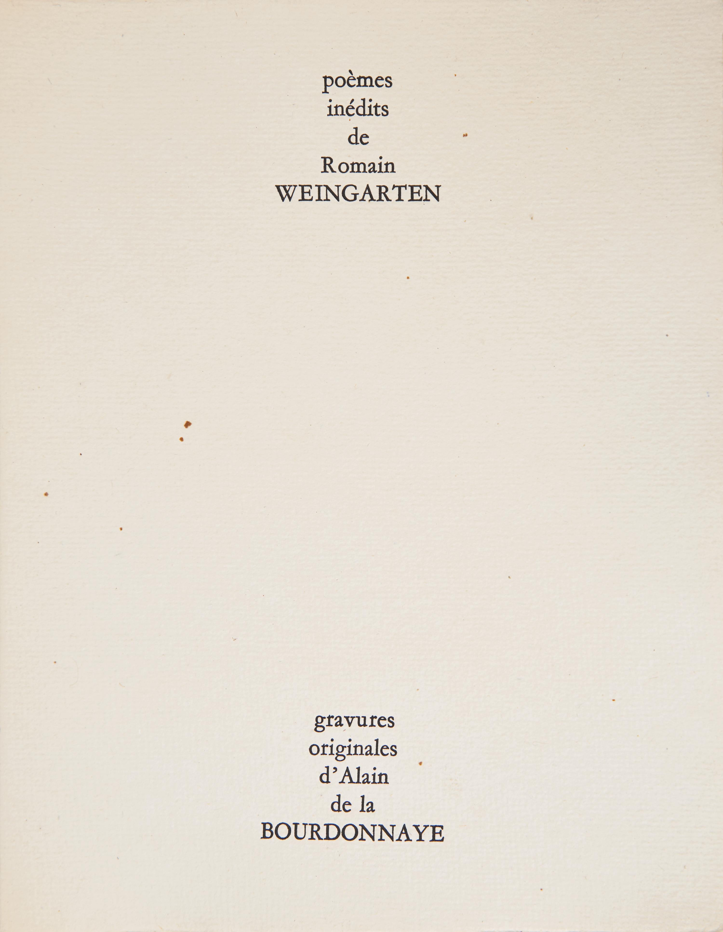 [Art] [Bourdonnaye, Alain de la] Weingarten, Romain. au peril des fleurs