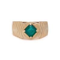 YELLOW GOLD AND EMERALD RING