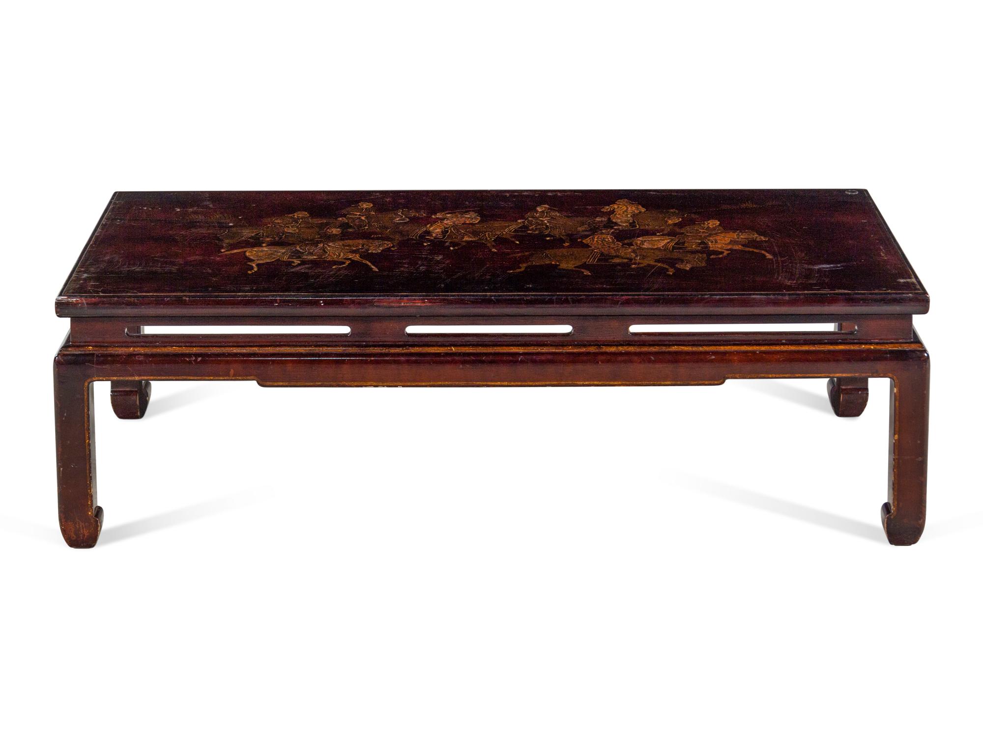 A Chinese Export Lacquer Low Table
