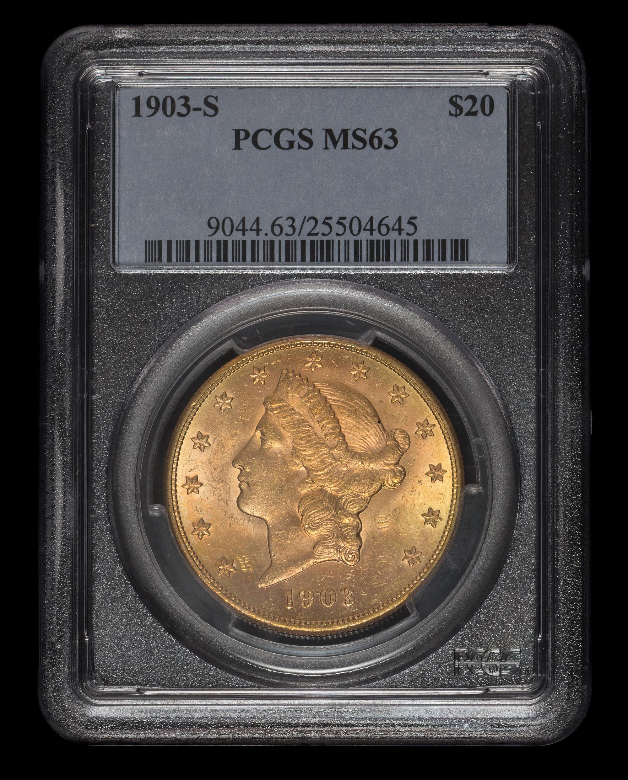 A United States 1903-S Liberty Head $20 Gold Coin