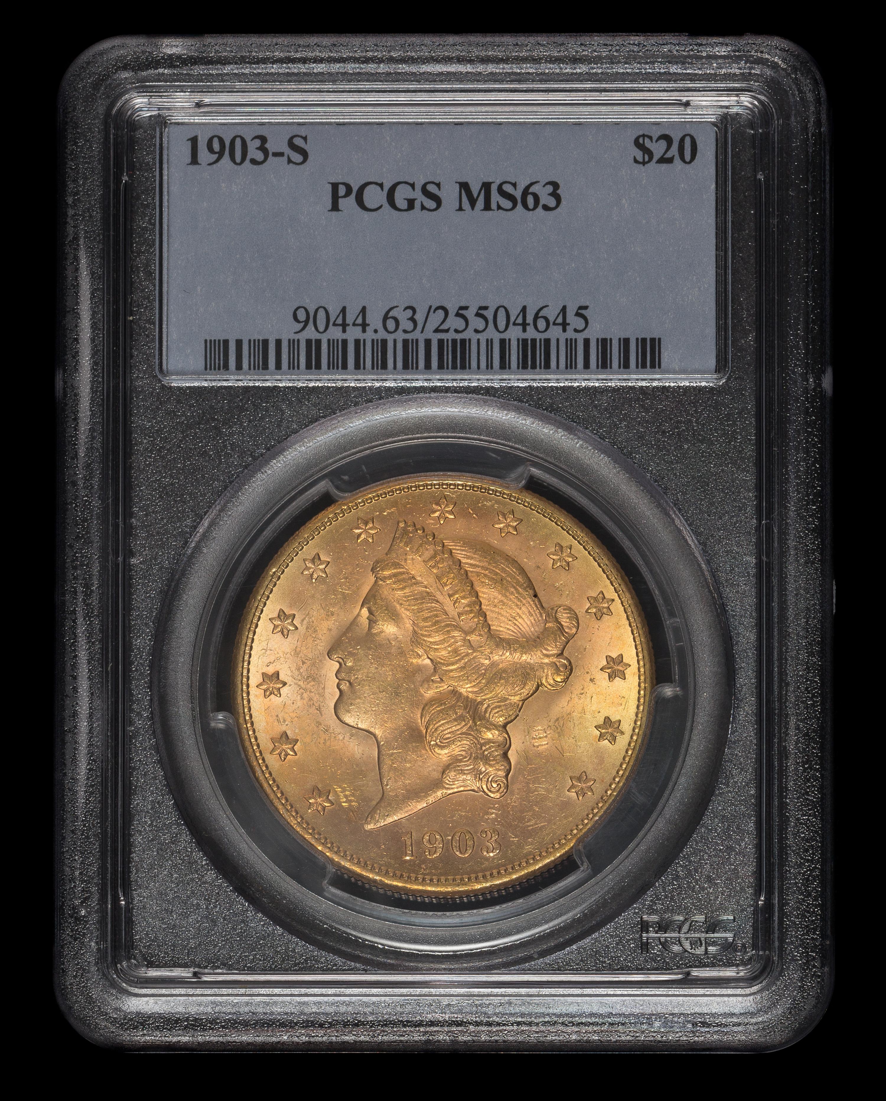 A United States 1903-S Liberty Head $20 Gold Coin