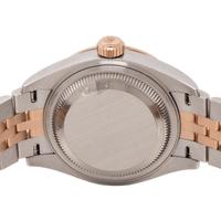 ROLEX. REF. 279381 STAINLESS STEEL, 18K ROSE GOLD, AND DIAMOND 'DATEJUST' WATCH